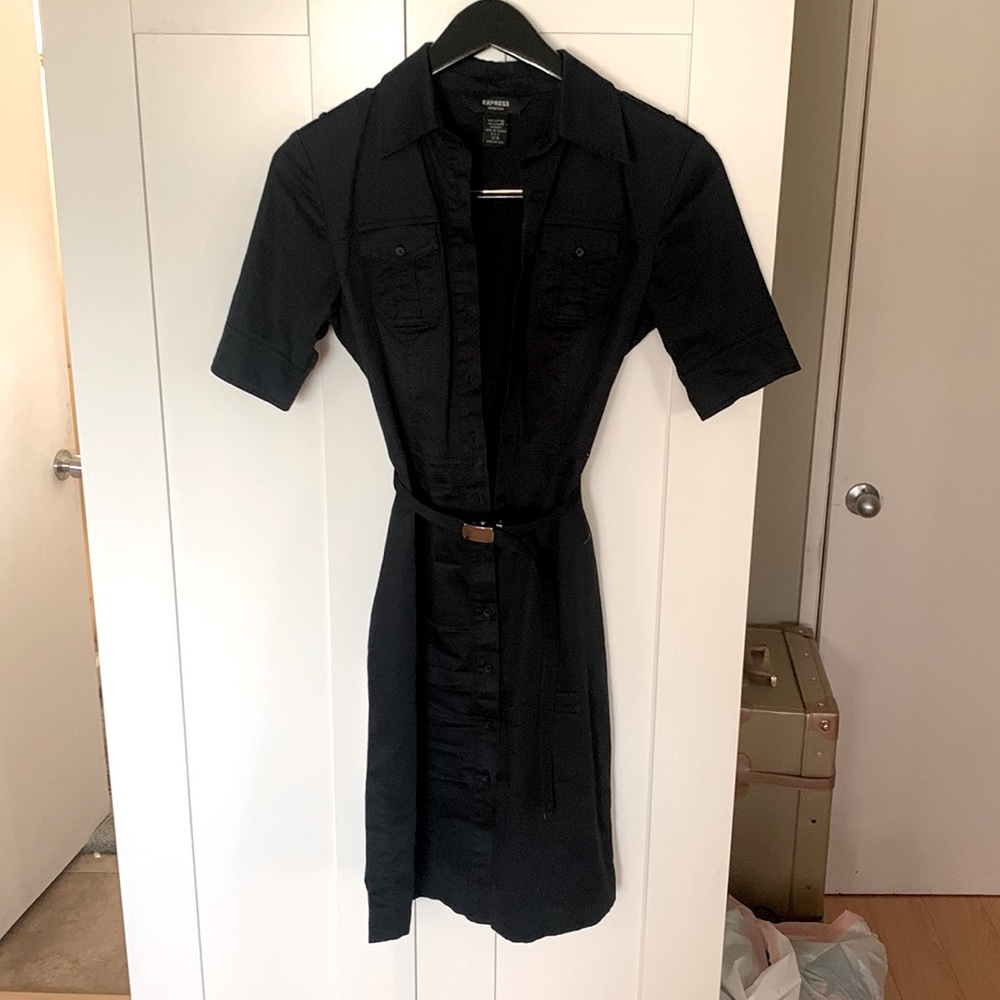 Express like new button up dress